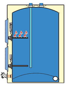 dip tube delivering cold water to the bottom of an electric water heater